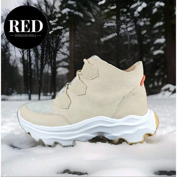 Sorel Kinetic Breakthru Caribou Waterproof Boots Nova Sand Stone - Women's Sz 11 - Picture 7 of 16